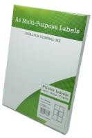  A4 Multipurpose Label 6 Label Per Sheet 100 Sheets Printer Labels