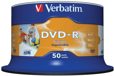 Verbatim DVD-R Printable 50 Pack