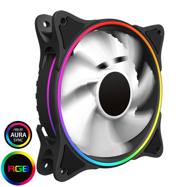 GameMax Rainbow Mirage White 120mm Cooling fan 