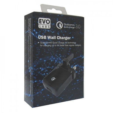 EvoLabs Qualcomm Quick Charge 3.0 USB Wall Charger