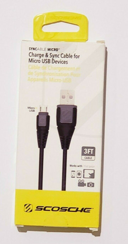 Scosche Charge and Sync Cable for Micro USB Devices