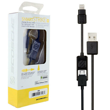 Scosche 2-in-1 Charge and Sync Cable