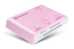 Transcend P8 USB2.0 Portable Multi-Card Reader Pink