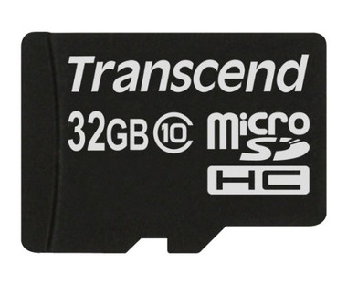 Transcend 32GB MicroSDHC Flash Card Class 10