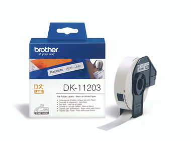 -Brother DK-11203 File Folder Label 17x87mm (Roll of 300)