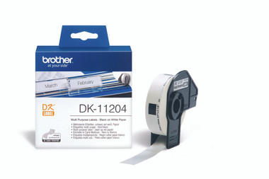 -Brother DK-11204 - Thermal paper Labels 17x54mm (Roll of 400)