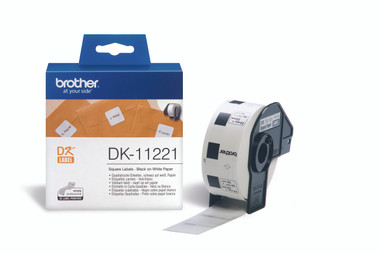 -Brother DK-11221 Square Label 23x23mm (Roll of 1000)
