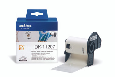 -Brother DK-11207 CD/DVD Label 58mm (Roll of 100)