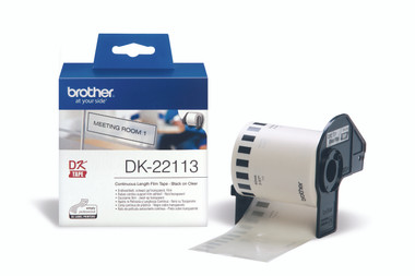 -Brother DK-22113 Continuous-length Clear Film 62mm (15.24m)
