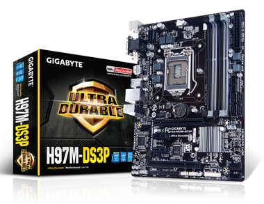 GIGABYTE 9 Series H97M-DS3P mATX Motherboard