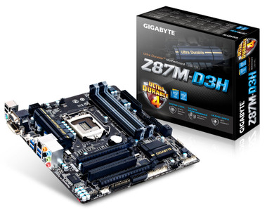 Gigabyte Z87M-D3H Motherboard (Socket 1150, Z87 Express, DDR3, S-ATA 600, Micro ATX, Haswell)
