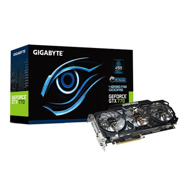 Gigabyte GTX 770 GDDR5-4GB 2xDVI/HDMI/DP OC WINDFORCE 3X Graphics Card GV-N770OC-4GD