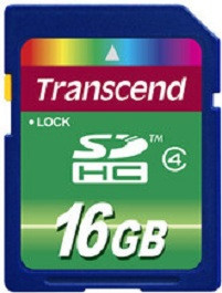 Transcend SDHC 16GB Class 4