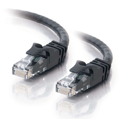 C2G 0.3m Cat6 Booted Unshielded (UTP) Network Patch Cable - Black