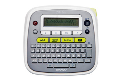 -Brother PT-D200VP Desktop Label Printer Labelling Machine 20mm per second 9 character sizes