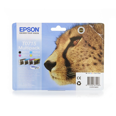 Epson Cheetah T0715 DURABrite 4 Colour Ultra Ink