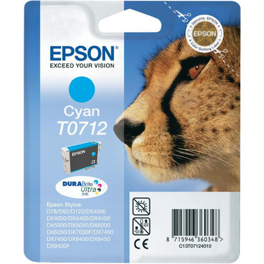Epson T0712 - Print cartridge - 1 x cyan