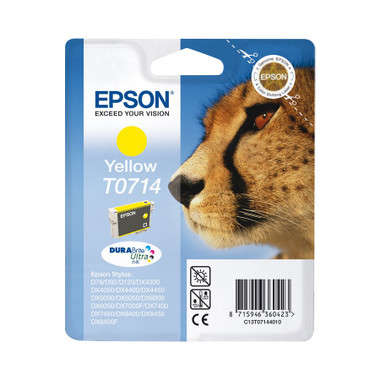 Epson T0714 Print cartridge - 1 x Yellow
