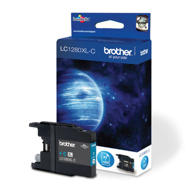 -Brother Original LC1280XLC Cyan Super High Yield Ink Cartridge