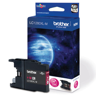Brother LC1280XLM Genuine High Capacity Inkjet Cartridge - Magenta