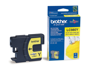 Brother LC980Y Genuine Ink Cartridge - Yellow