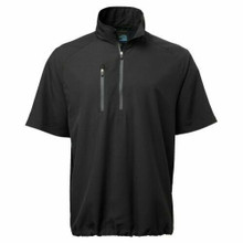 Forrester Men's Performance Short Sleeve 1/2 Zip Pullover - Black