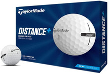 TaylorMade 2021 Distance+ Golf Balls White 1-Dozen
