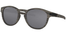 Oakley Latch Sunglasses - Woodgrain W/ Prizm Black Polarized