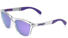 Oakley Frogskins mix Sunglasses - Clear w/ Prizm Violet Polarized