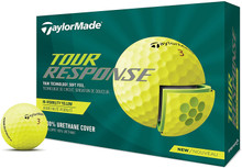 TaylorMade Golf 2022 Tour Response Golf Balls - Yellow - 1-Dozen