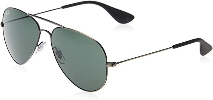 Ray-Ban Aviator Sunglasses - Matte Antique Black w/ Grey Mirror Silver -  Hole Out Golf Shop