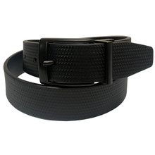 Nike Golf Men's Reversible Textured/Smooth Belt, Medium (34-36") Black