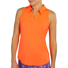JoFit Women's Tech Cutaway Polo - Flamingo