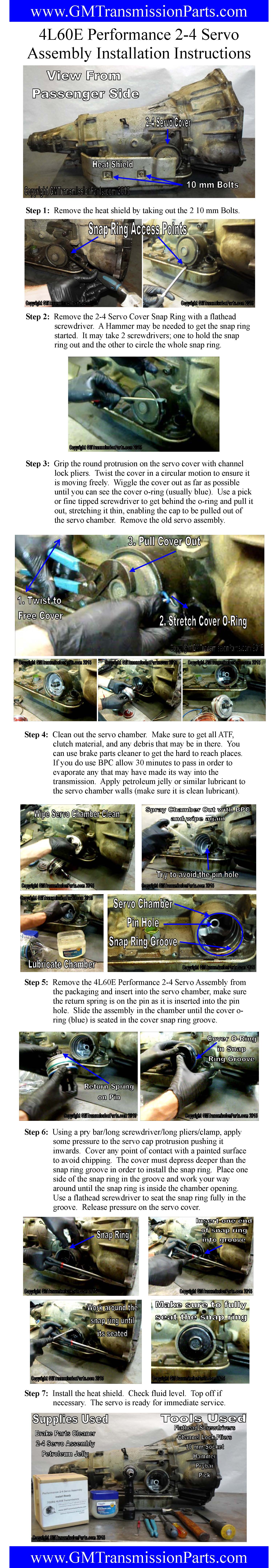 700R4/4L60E Peformance 24 Servo Assembly Install Instructions