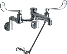 Chicago Faucets (814-VBCP) Hot and Cold Water Sink Faucet