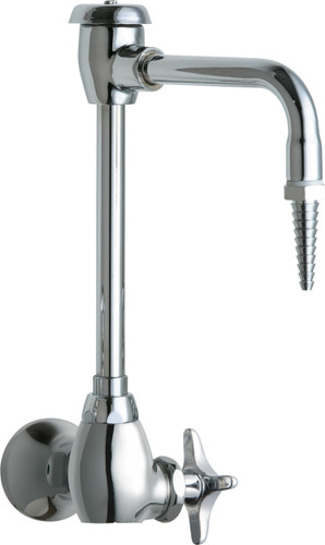  Chicago Faucets (934-CP) Single Inlet Cold Water Faucet with Vacuum Breaker