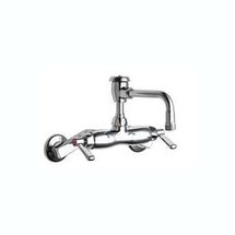 Chicago Faucets (886-RL8BVBE2-2CP) Hot and Cold Water Sink Faucet