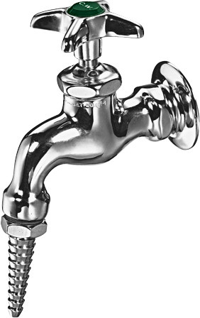  Chicago Faucets (938-CP) Single Inlet Cold Water Faucet