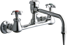 Chicago Faucets (940-VBE7CP) Hot and Cold Water Inlet Faucet with Vacuum Breaker