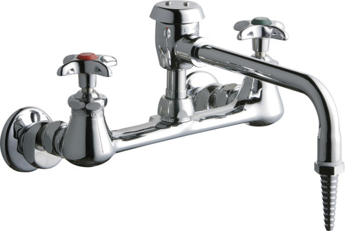  Chicago Faucets (940-VBE7WSLCP) Hot and Cold Water Inlet Faucet with Vacuum Breaker