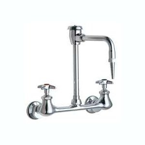  Chicago Faucets (943-WSLCP) Hot and Cold Water Inlet Faucet with Vacuum Breaker