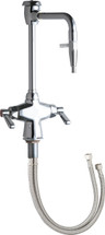 Chicago Faucets (930-VRE17-369CP) Vandal Proof Hot and Cold Water Mixing Faucet with Vacuum Breaker
