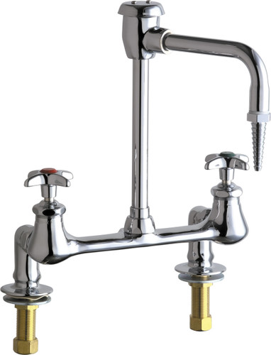  Chicago Faucets (946-CP) Hot and Cold Water Inlet Faucet with Vacuum Breaker
