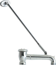 Chicago Faucets (897-SJKCP) 5-3/4" Rigid Vacuum Breaker Spout with 3/4" Male Hose Thread and Pail Hook