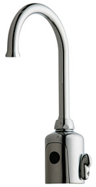  Chicago Faucets (116.596.AB.1) HyTronic Gooseneck Sink Faucet with Dual Beam Infrared Sensor - Patient Care Application