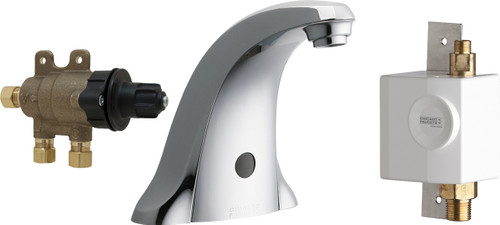  Chicago Faucets (116.976.AB.1) E-Tronic Traditional Sink Faucet with Dual Beam Infrared Sensor