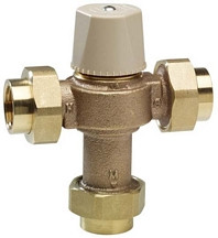  Chicago Faucets (122-ABNF) ECAST Thermostatic Mixing Valve (for 1 to 8 fittings)