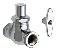  Chicago Faucets (45-LKCABCP) Straight Stop Fitting with Loose Key
