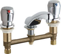 Chicago Faucets (404-VE2805-665ABCP) Concealed Hot and Cold Water Metering Sink Faucet