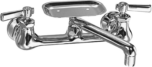  Chicago Faucets (540-ABCP) Hot and Cold Water Sink Faucet with Soap Dish